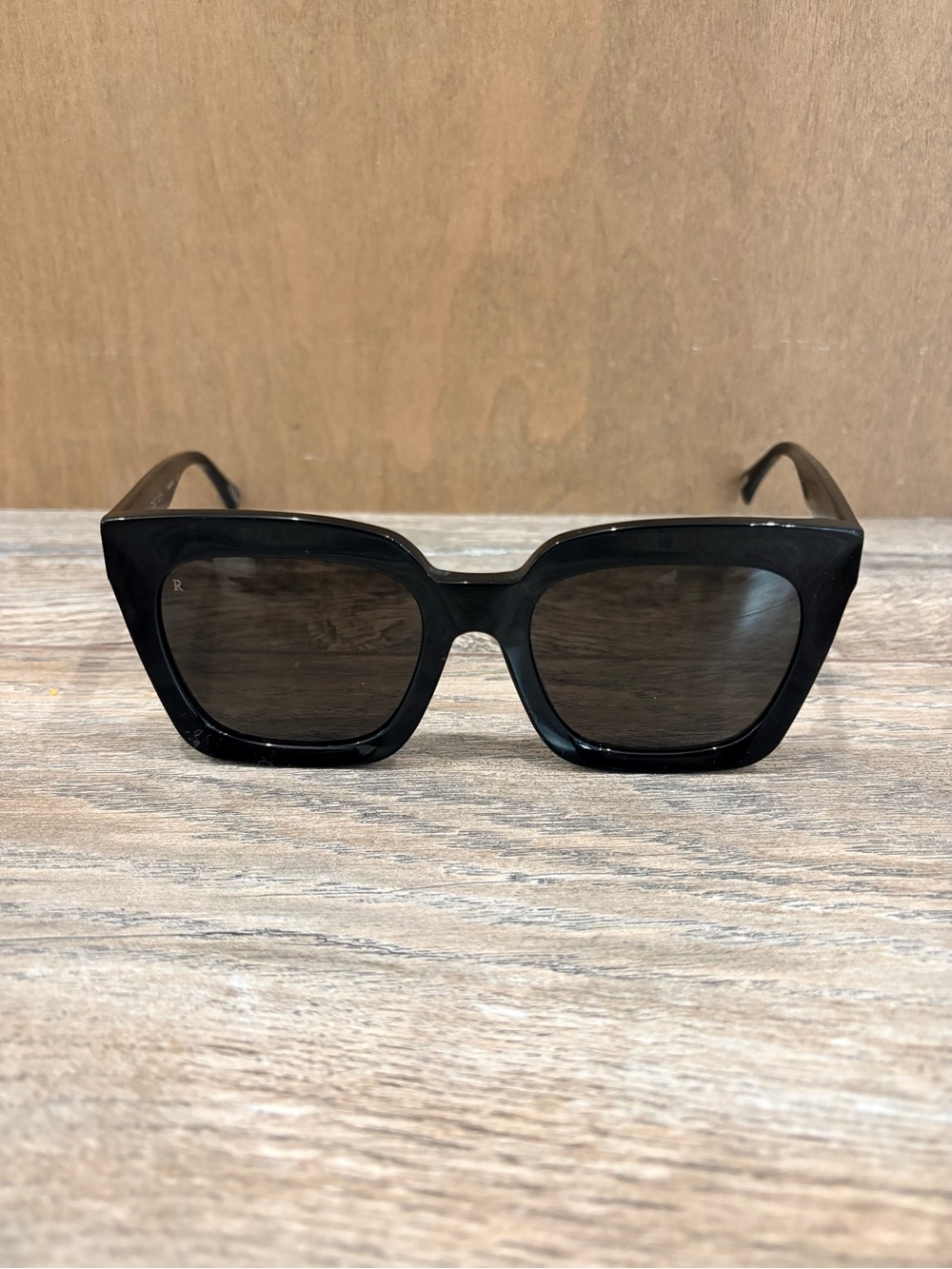 RAEN Black Oversized Square Sunglasses